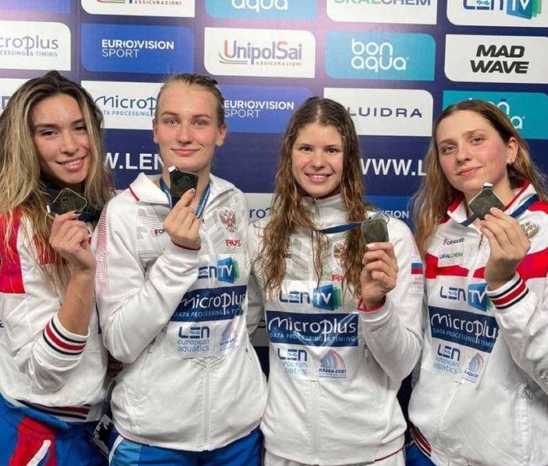 Оренбурженка Мария Каменева выиграла эстафету 4 по 50 м вольным стилем на чемпионате Европы
