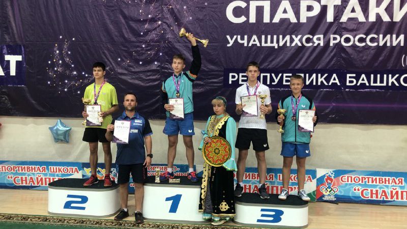 Оренбургский теннисист Алексей Самохин стал победителем Спартакиады учащихся