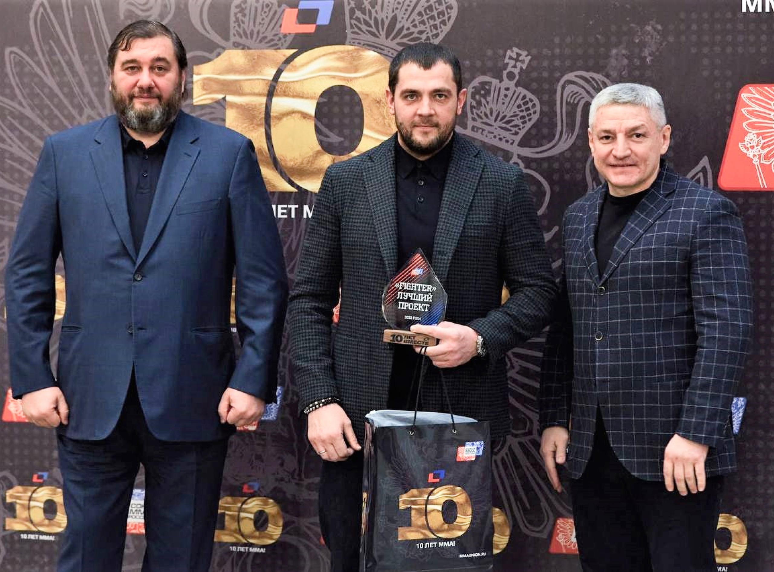 Оренбургский промоушен «FIGHTER. Бои по правилам» получил награду «Проект года» от Союза ММА России