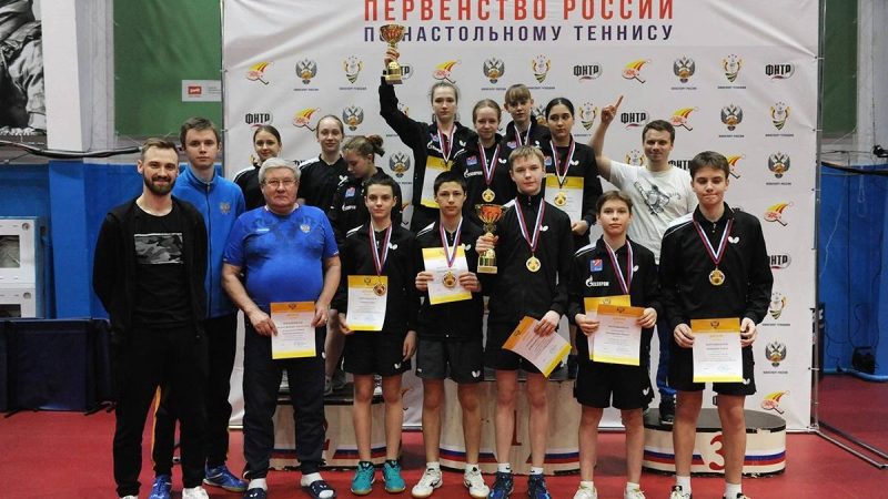 Сборная Оренбуржья по теннису стала второй на первенстве России