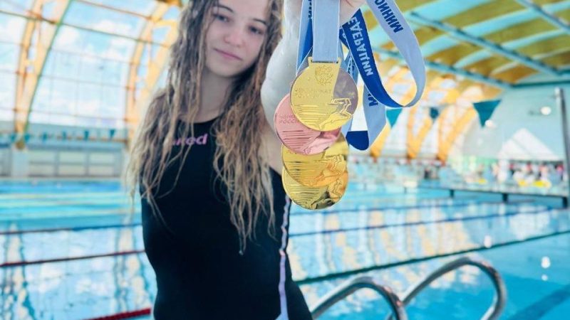 Виктория Ищиулова завоевала 4 медали чемпионата России по плаванию