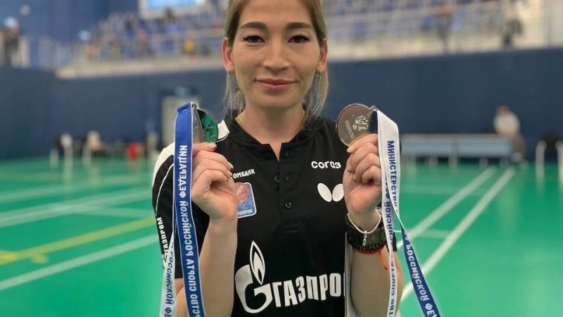 Паратеннисистка Гульмира Гонобина стала двукратным призёром чемпионата России