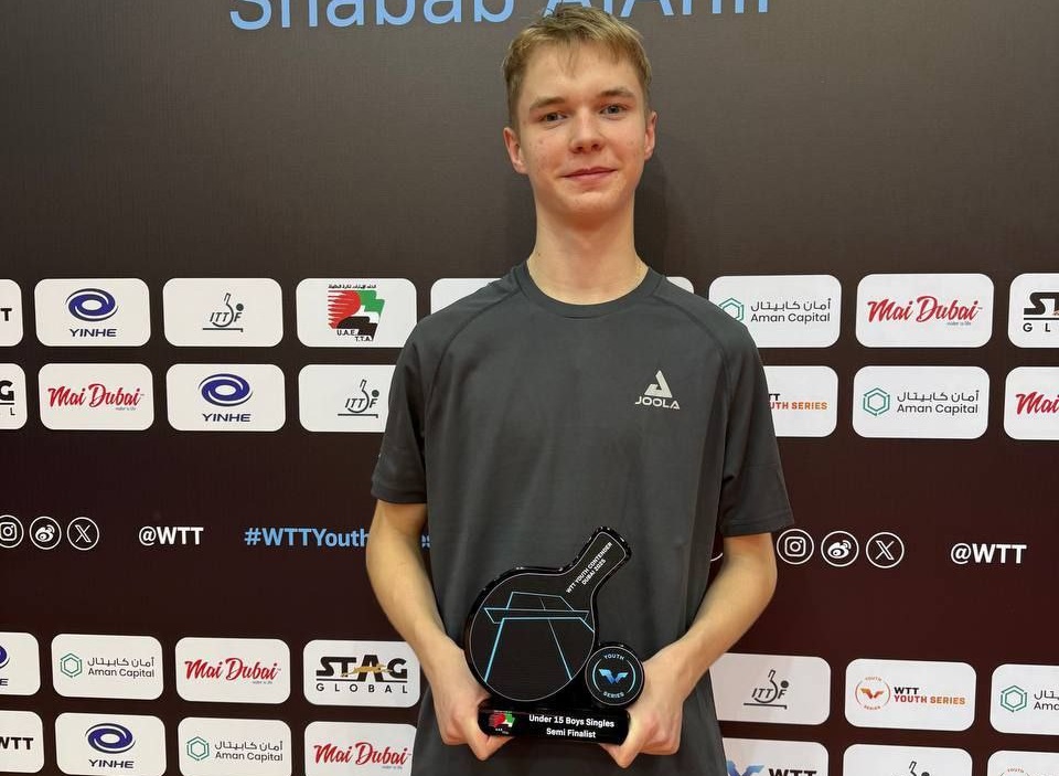 Захар Варфоломеев стал полуфиналистом WTT Youth Contender Dubai