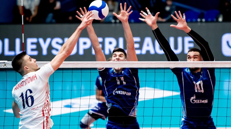 Волебольный клуб «Оренбуржье» уступил питерскому «Зениту»